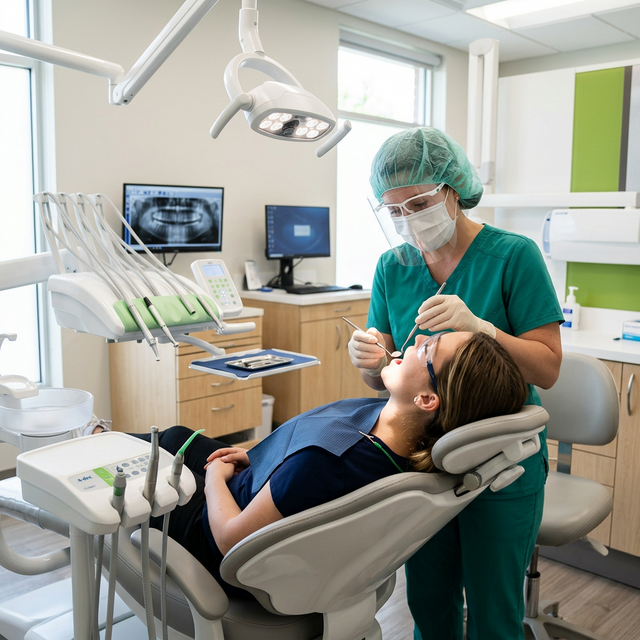 Procedimento odontológico na GOU Odonto